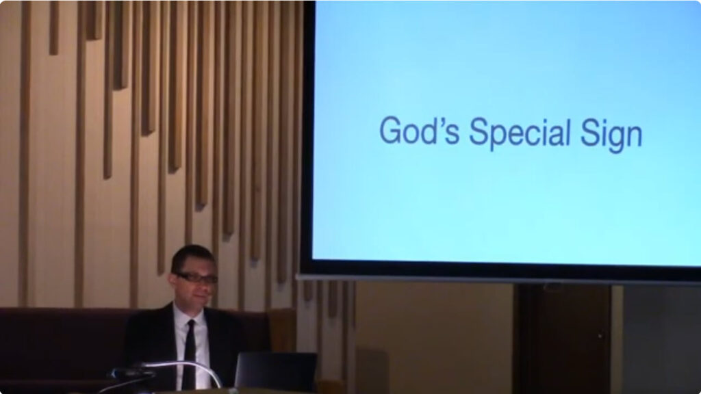 Bible Study Series – 9. God’s Special Sign