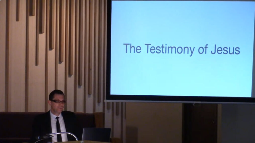 Bible Study Series – 18. The Testimony of Jesus